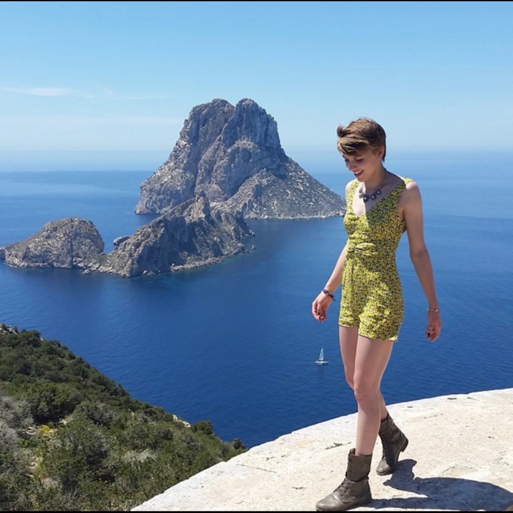 Yellow and Blue Paisley Summer Romper